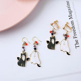 Cat Costumes Earrings Cat Design Accessories Pet Clever 