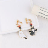 Cat Costumes Earrings Cat Design Accessories Pet Clever Clip 