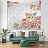 Cat Decorative Tapestry for Wall Cat Design Accessories Pet Clever 