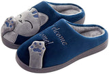 Cat Design Indoor Shoe Slipper Cat Design Accessories Pet Clever 5-6 Blue 