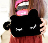 Cat Design Make-up Pouch Cat Design Accessories Pet Clever Black 