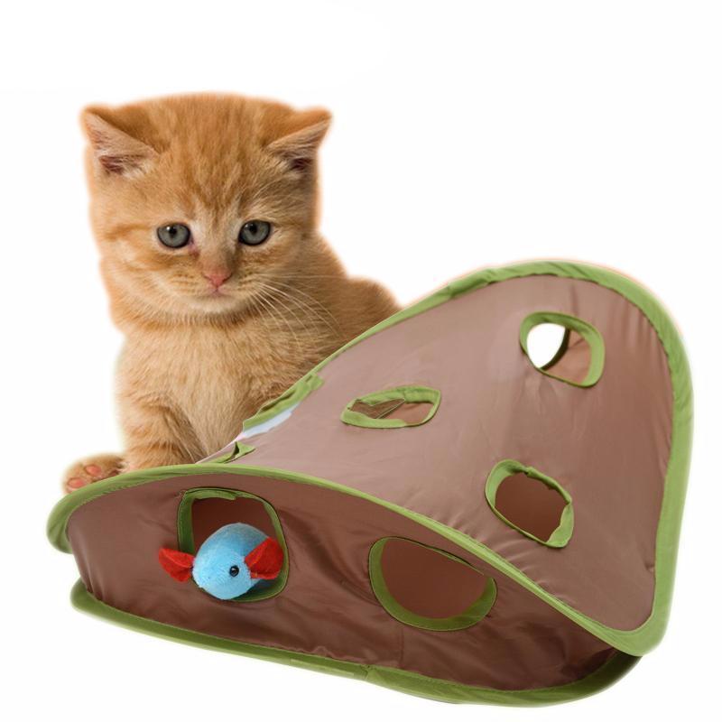 Cat Developmental Toy Hide-and-seek Mouse Tunnel Toy Cat Toys Pet Clever 