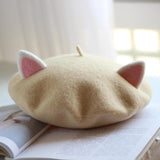Cat Ear Beret Cat Design Accessories Pet Clever 2 