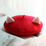 Cat Ear Beret Cat Design Accessories Pet Clever 7 