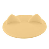 Cat Ear Cup Cover Lid Cat Design Accessories Pet Clever Yellow 