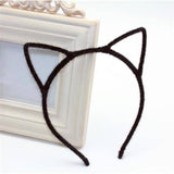 Cat Ears Hair Band Cat Design Accessories Pet Clever Brown 