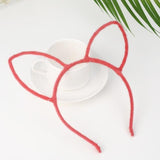 Cat Ears Hair Band Cat Design Accessories Pet Clever Watermelon red 