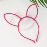 Cat Ears Hair Band Cat Design Accessories Pet Clever Rose Pink 