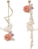 Cat Fairy Flower Statement Earrings Cat Design Accessories Pet Clever 