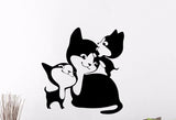 Cat Family Wall Decal Home Decor Cats Pet Clever 