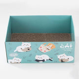 Cat Foldable Play Box Cat Beds & Baskets Pet Clever Blue 