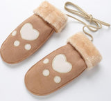 ﻿Cat Footprints Gloves Cat Design Accessories Pet Clever khaki 