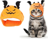 Cat Halloween Pumpkin Costume Dog Dog Clothing Pet Clever Orange Devil 
