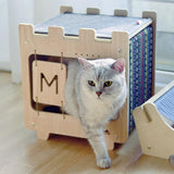 Cat Hideout Scratch Board Cat Pet Clever 