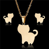 Cat Jewelry Set Cat Design Accessories Pet Clever 