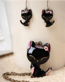 Cat Jewelry Set Cat Design Accessories Pet Clever 