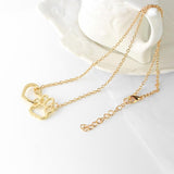 Cat Love Heart Pendant Cat Design Accessories Pet Clever 