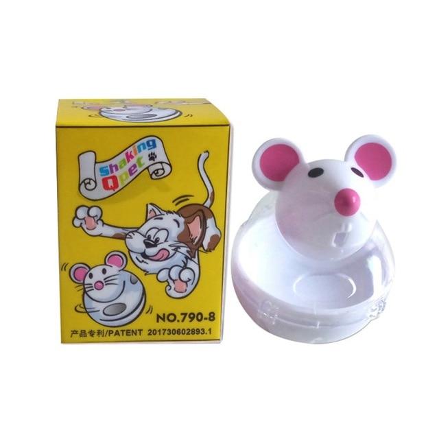 Cat Mouse Shape Feeder Toy Cat Pet Clever White 