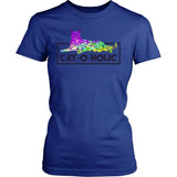 Cat-O-Holic T-Shirt Design T-shirt teelaunch District Womens Shirt Royal Blue XS