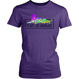 Cat-O-Holic T-Shirt Design T-shirt teelaunch District Womens Shirt Purple XS