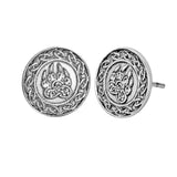 Cat Paw Earrings Cat Design Accessories Pet Clever Silver Plated 