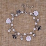 Cat Pearl Cat Claw Charm Bracelet Cat Design Accessories Pet Clever 