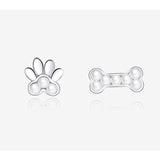 Cat Pearl Stud Earrings Cat Design Accessories Pet Clever Bone 