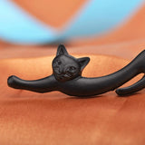Cat Post Stud Earrings Cat Design Accessories Pet Clever 