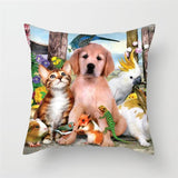 Cat Print Cushion Cover Cat Design Accessories Pet Clever 
