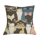 Cat Print Cushion Cover Cat Design Pillows Pet Clever 7 