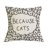 Cat Print Cushion Cover Cat Design Pillows Pet Clever 