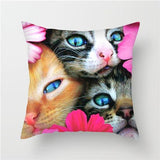 Cat Print Cushion Cover Cat Design Accessories Pet Clever 18 