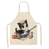Cat Print Kitchen Apron Cat Design Accessories Pet Clever E 