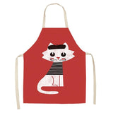 Cat Print Kitchen Apron Cat Design Accessories Pet Clever N 