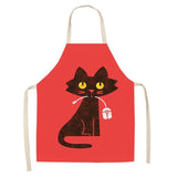 Cat Print Kitchen Apron Cat Design Accessories Pet Clever M 