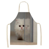 Cat Print Kitchen Apron Cat Design Accessories Pet Clever K 