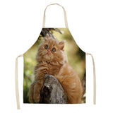 Cat Print Kitchen Apron Cat Design Accessories Pet Clever J 
