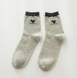 Cat Print Socks Cat Design Accessories Pet Clever Gray 