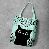 Cat Printed Canvas Shoulder Bags Cat Design Bags Pet Clever 4 