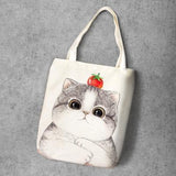 Cat Printed Canvas Shoulder Bags Cat Design Bags Pet Clever 8 