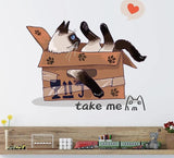 Cat Refrigerator Stickers Cat Design Accessories Pet Clever 