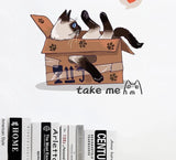 Cat Refrigerator Stickers Cat Design Accessories Pet Clever 