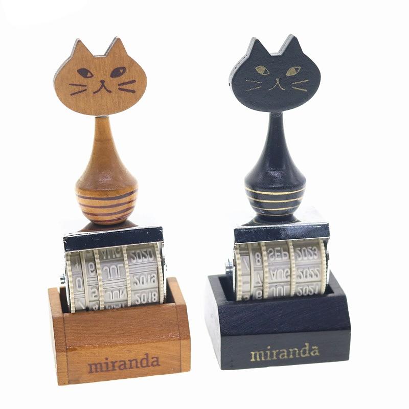 Cat Retro Style Date Seal Cat Design Accessories Pet Clever 