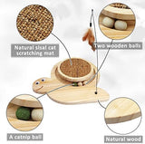 Cat Scratch Mat for Indoor Cats with Interactive Cat Toy and Catnip Cat Pet Clever 
