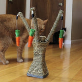Cat Scratching Post With Carrots Tooth Cleaning Chew Radish Cat Toys Pet Clever 