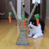 Cat Scratching Post With Carrots Tooth Cleaning Chew Radish Cat Toys Pet Clever 