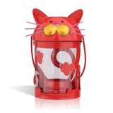 Cat Shaped Candle Holder Cat Design Accessories Pet Clever Red 