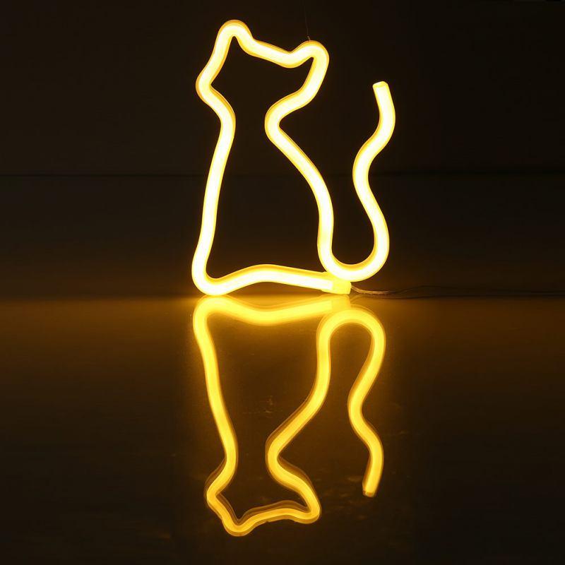 Cat Shaped LED Lamp Home Decor Cats Pet Clever 