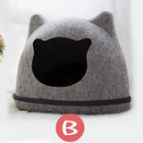 Cat Shaped Pet House Dog Beds & Blankets Pet Clever grey 
