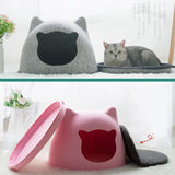 Cat Shaped Pet House Dog Beds & Blankets Pet Clever 